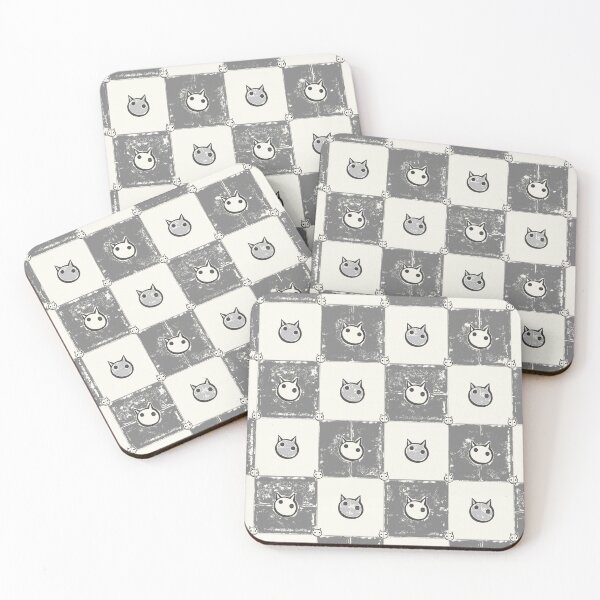 Item preview, checker cats designed and sold by Cathedral of Curiosity.