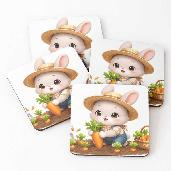 Item preview, Cut Bunny Working in Carrot Farm designed and sold by Pim-Crystal.