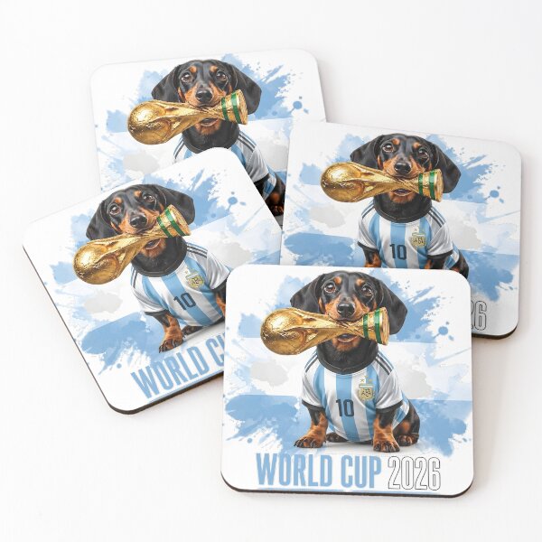 Item preview, Dachshund Argentina World Cup 2026 designed and sold by Jack n' Sally's.