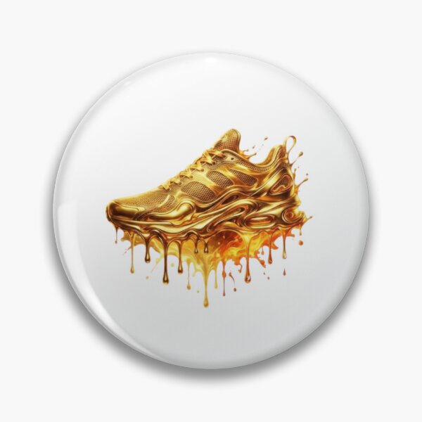 Item preview, Liquid Gold Sneaker Art designed and sold by Imaginarium of Chaos falcon88 .