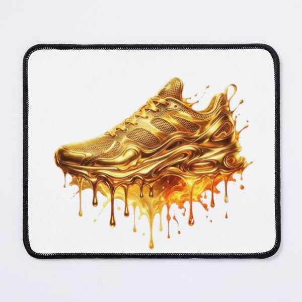 Item preview, Liquid Gold Sneaker Art designed and sold by Imaginarium of Chaos falcon88 .