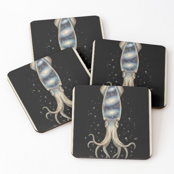 Item preview, Deep Ocean Squid | Vintage Marine Illustration designed and sold by HeyHas.
