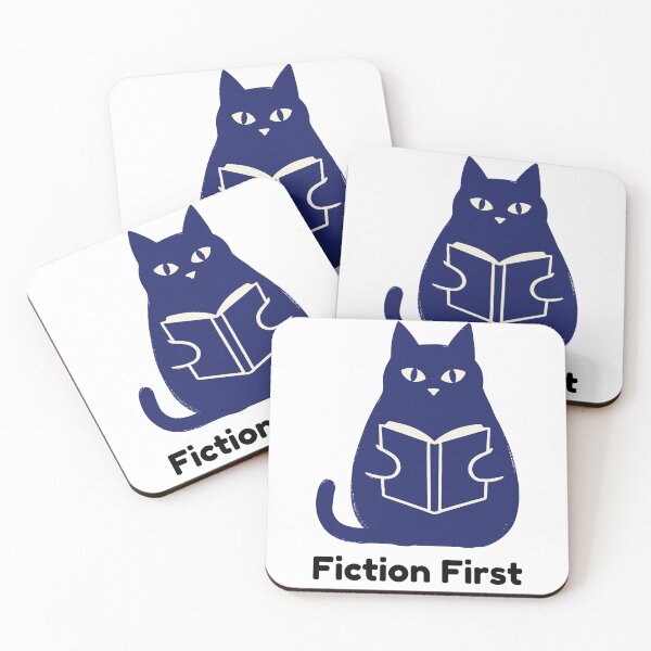 Item preview, Fiction First Book Lover Cat designed and sold by Bloomelle Studio.