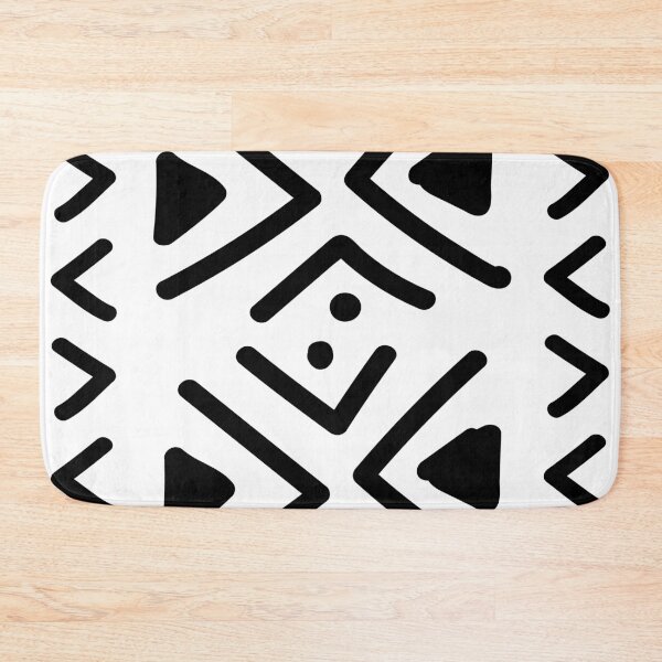 Item preview, Elegant African Bogolan - White designed and sold by Wolagno.