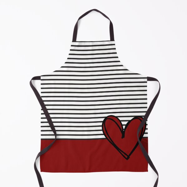 Item preview, Black Stripes Red Heart  designed and sold by EllieHeartCo.