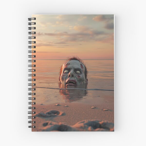 Item preview, Zombie Head On The Beach designed and sold by NightTimeJ.
