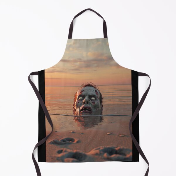 Item preview, Zombie Head On The Beach designed and sold by NightTimeJ.