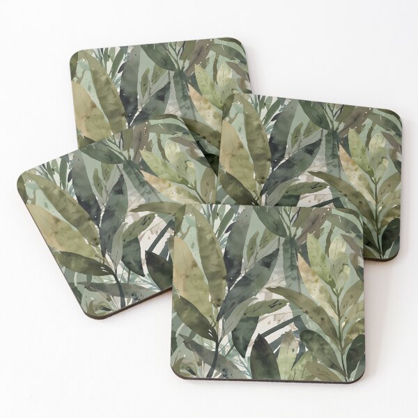 Item preview, Modern Watercolor Botanical Leaves designed and sold by Glitchart66.
