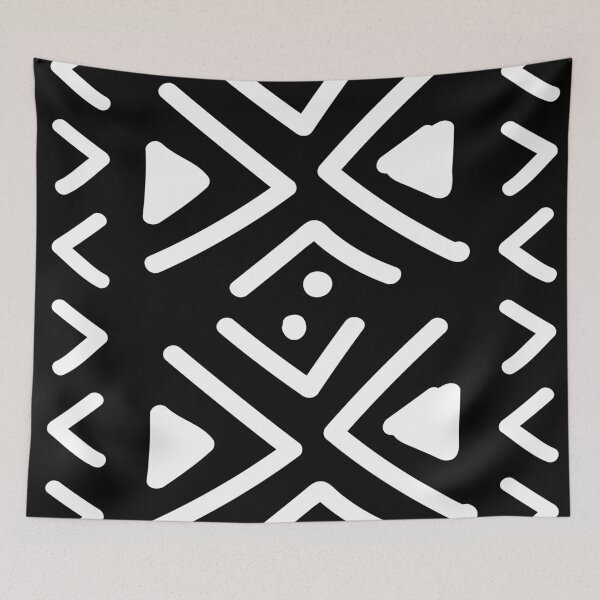 Item preview, Elegant African Bogolan - black designed and sold by Wolagno.