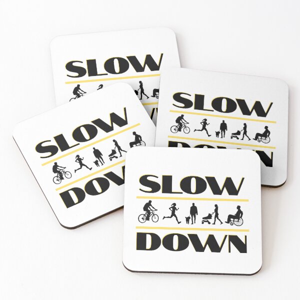Item preview, Slow Down - Neighborhood Pedestrian Safety Sign designed and sold by SunandShade.