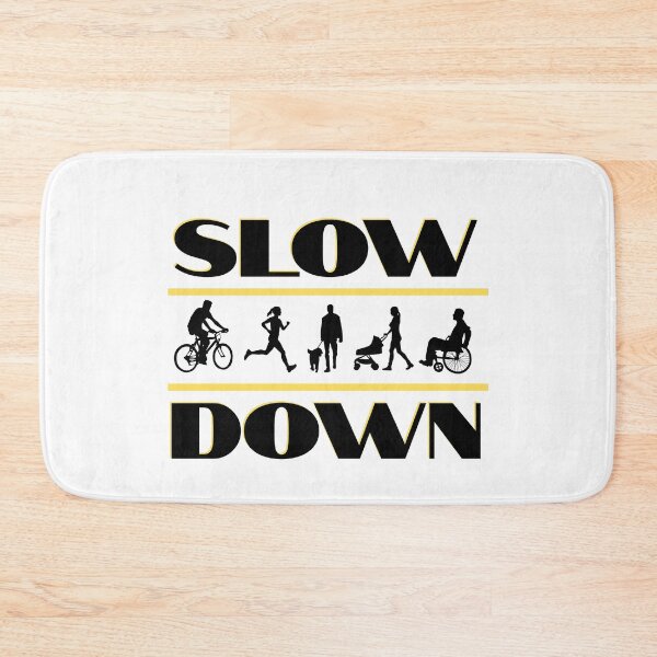 Item preview, Slow Down - Neighborhood Pedestrian Safety Sign designed and sold by SunandShade.