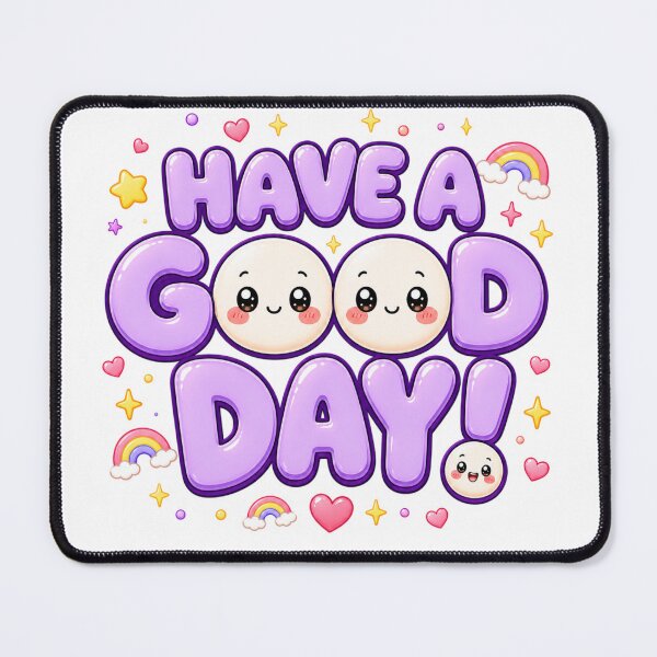 Item preview, Have A Good Day Kawaii Rainbow | Cute Purple Positivity Art designed and sold by Dulxoz.