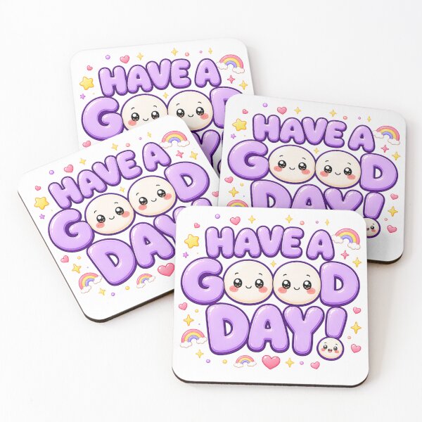 Item preview, Have A Good Day Kawaii Rainbow | Cute Purple Positivity Art designed and sold by Dulxoz.