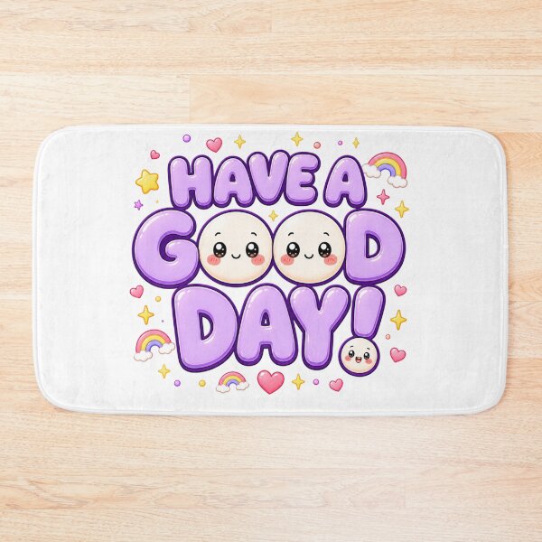 Item preview, Have A Good Day Kawaii Rainbow | Cute Purple Positivity Art designed and sold by Dulxoz.