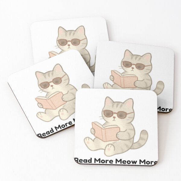 Item preview, Read More Meow More Cute Cat designed and sold by Bloomelle Studio.