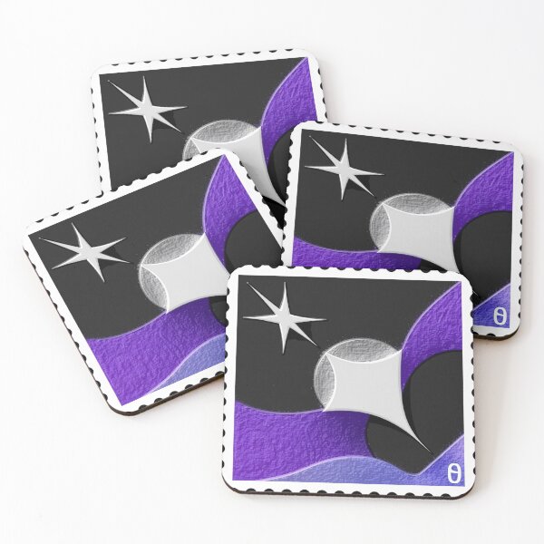 Item preview, violet night diffused stamp colorful geometric abstract design designed and sold by SmashingDeals.