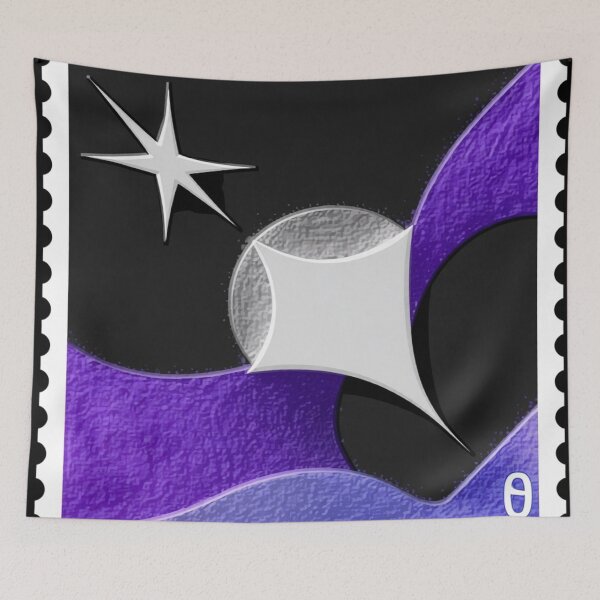 Item preview, violet night diffused stamp colorful geometric abstract design designed and sold by SmashingDeals.