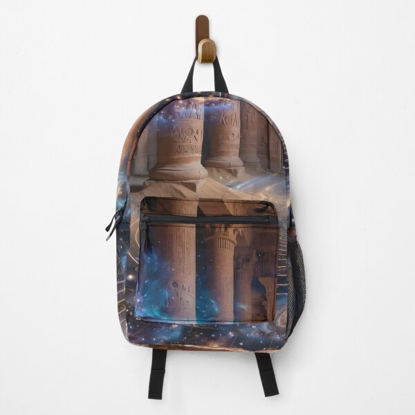 Item preview, Cosmic Temple of the Ancients | Egyptian Galaxy Portal Fantasy Art designed and sold by DreamyWallVibes.