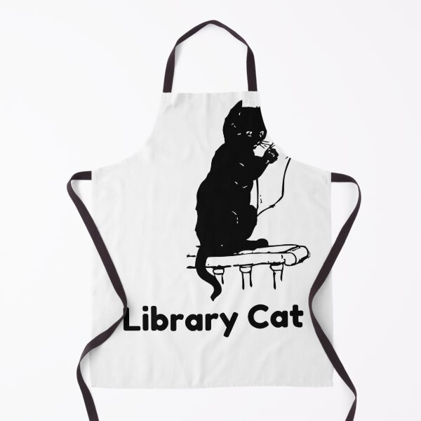 Item preview, Library Cat Book Lover Design designed and sold by Bloomelle Studio.