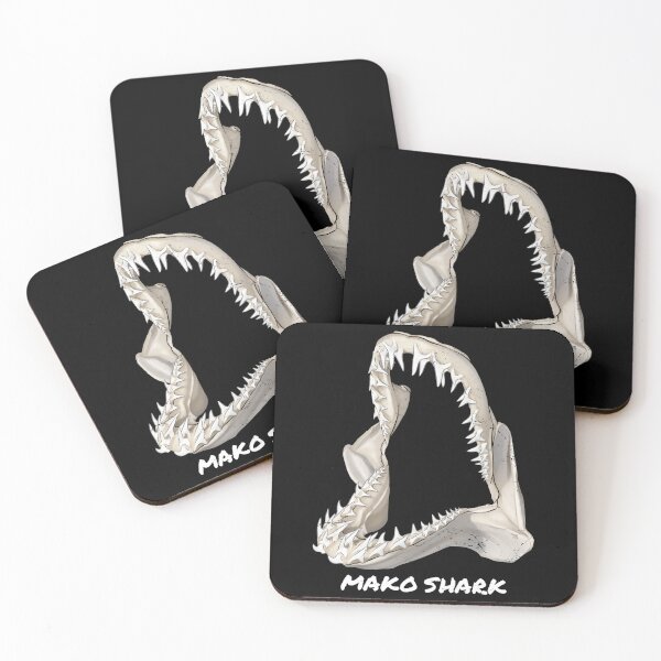Item preview, Mako shark jaw designed and sold by NicGrayGraphic.