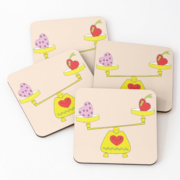 Item preview, Cute Cartoon Balance Scale with Heart designed and sold by ChaReePat.