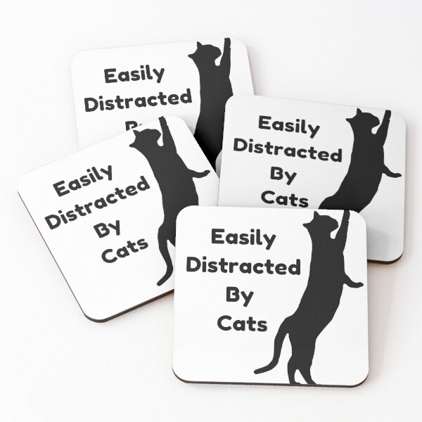 Item preview, Easily Distracted By Cats Design designed and sold by Bloomelle Studio.