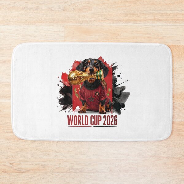 Item preview, Dachshund Morocco World Cup 2026 designed and sold by Jack n' Sally's.