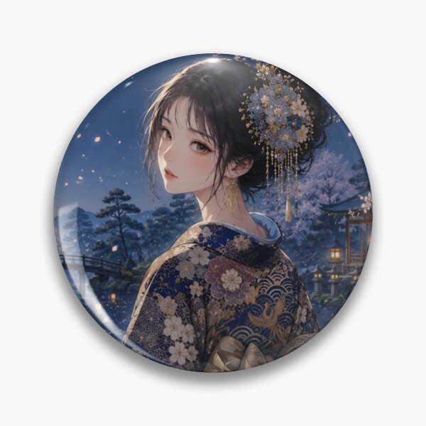 Item preview, Blue Kimono Lady designed and sold by Japanese Vibes.