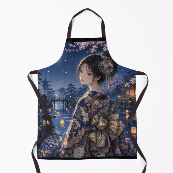 Item preview, Blue Kimono Lady designed and sold by Japanese Vibes.