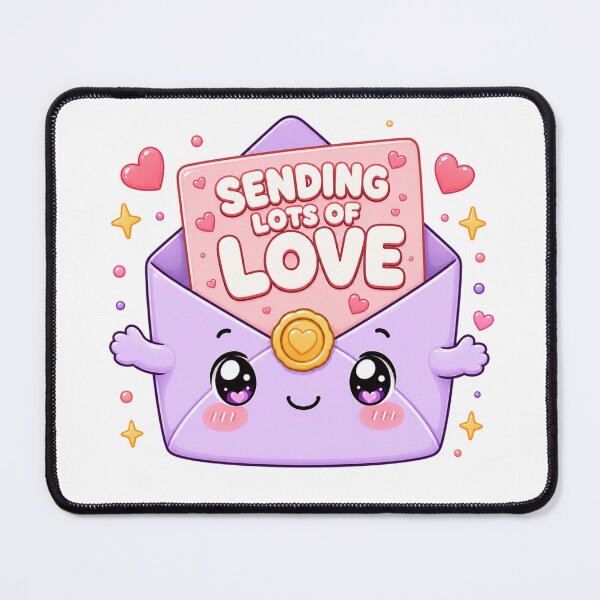 Item preview, Sending Lots Of Love Kawaii Envelope | Cute Valentine Love Letter Art designed and sold by Dulxoz.