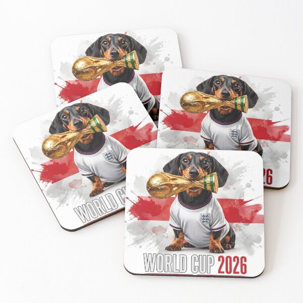 Item preview, Dachshund England World Cup 2026 designed and sold by Jack n' Sally's.