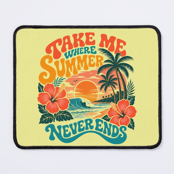 Item preview, Take Me Where Summer Never Ends Retro Beach designed and sold by EchoPrint Co..