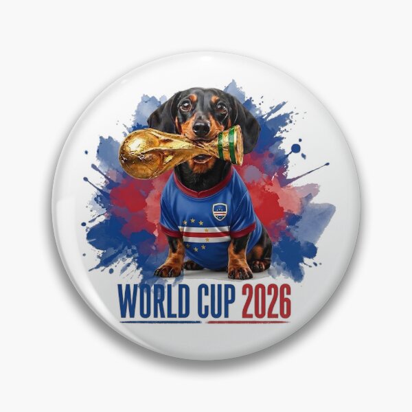 Item preview, Dachshund Cape Verde World Cup 2026 designed and sold by Jack n' Sally's.