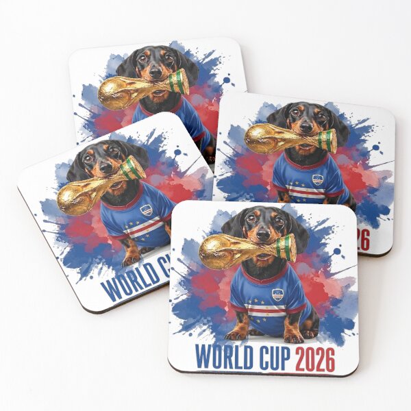 Item preview, Dachshund Cape Verde World Cup 2026 designed and sold by Jack n' Sally's.