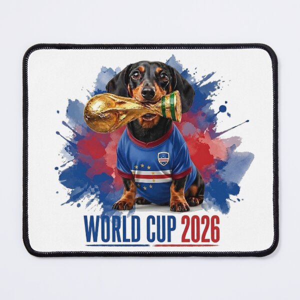 Item preview, Dachshund Cape Verde World Cup 2026 designed and sold by Jack n' Sally's.