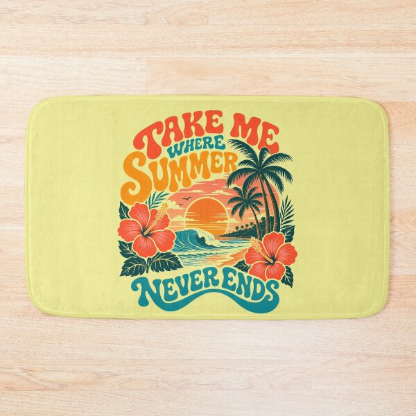 Item preview, Take Me Where Summer Never Ends Retro Beach designed and sold by EchoPrint Co..