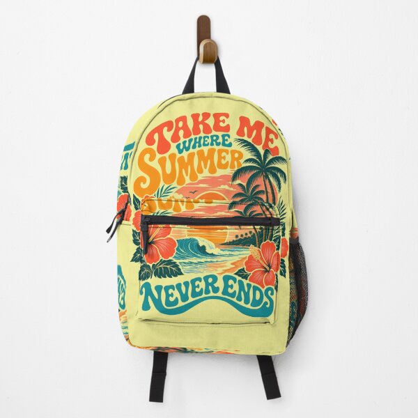 Item preview, Take Me Where Summer Never Ends Retro Beach designed and sold by EchoPrint Co..