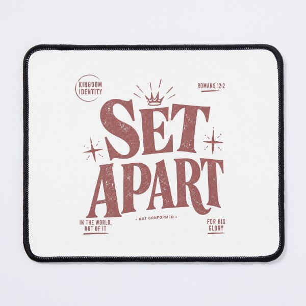 Item preview, Set Apart | Christian design from Romans 12:2 designed and sold by Crown&Cross.