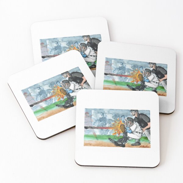 Item preview, Baseball Catcher Catching A Fireball designed and sold by guilanho.