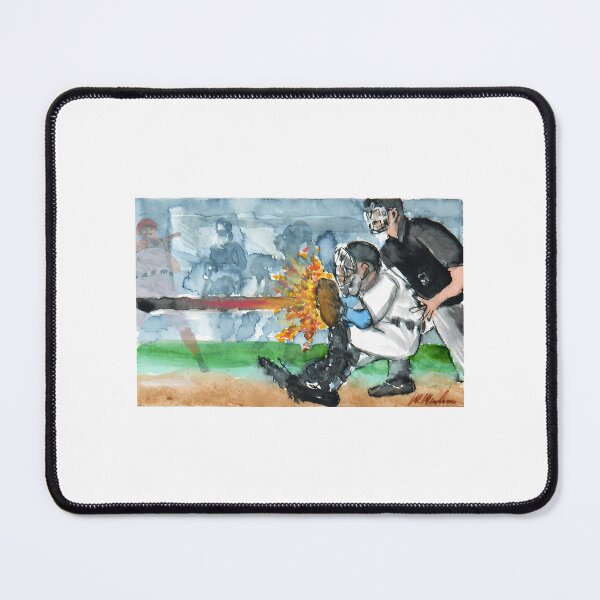 Item preview, Baseball Catcher Catching A Fireball designed and sold by guilanho.