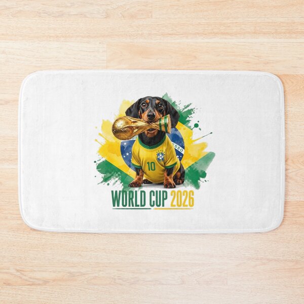 Item preview, Dachshund Brasil World Cup 2026 designed and sold by Jack n' Sally's.