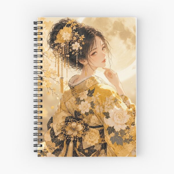 Item preview, Yellow Kimono Lady designed and sold by Japanese Vibes.