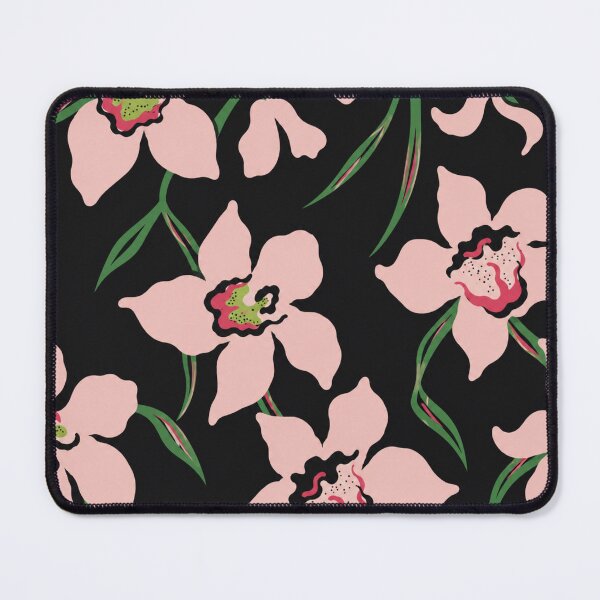 Artikelvorschau, Pink Orchid Floral Seamless Pattern Illustration entworfen und verkauft von minbadesign.