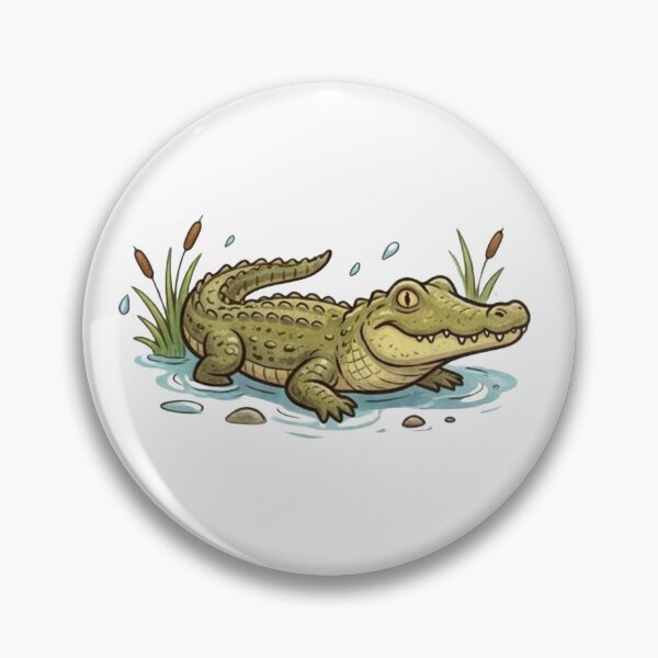 Item preview, Cute Crocodile Illustration for Wildlife and Reptile Lovers designed and sold by Theproxmrt.