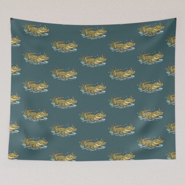 Item preview, Cute Crocodile Illustration for Wildlife and Reptile Lovers designed and sold by Theproxmrt.