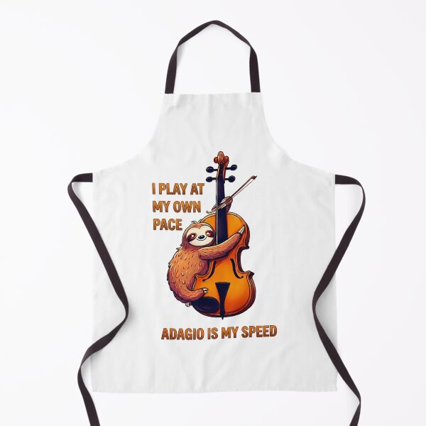 Item preview, Funny Sloth with Violin - Slow Living Lifestyle designed and sold by Art-Arcade6.