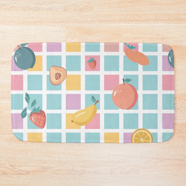 Item preview, Pastel Fruit Checkerboard Pattern Cute Summer Grid designed and sold by bangueran.