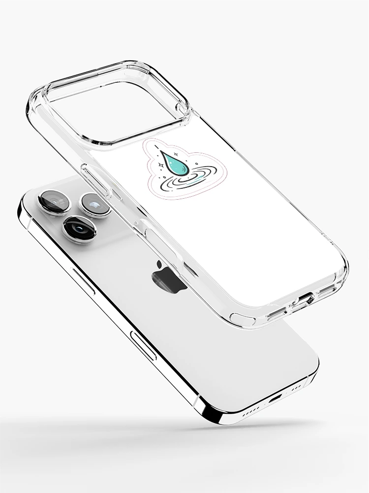 Thumbnail 2 of 5, iPhone Case, Water Drop Ripple designed and sold by InkPixell.