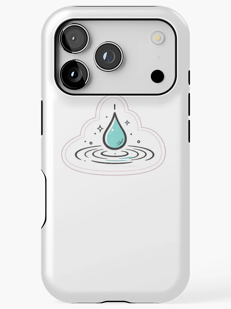 Thumbnail 1 of 4, iPhone Case, Water Drop Ripple designed and sold by InkPixell.