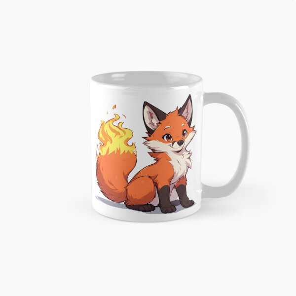 Item preview, Smiling Fire-Tailed Fox – Cute Fantasy Cartoon Animal Illustration designed and sold by Karolina’s Cozy Creations.